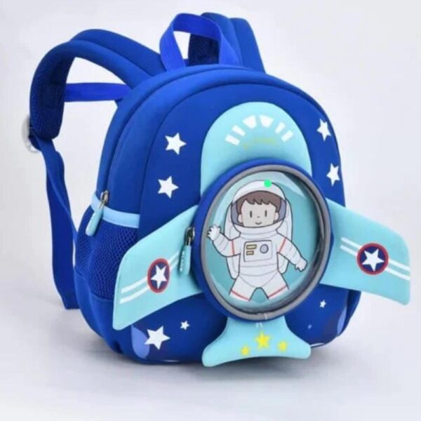 3D Plane Shape backpack for Kids - Sky Blue