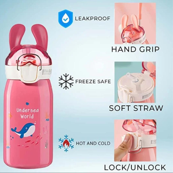 Hot and Cold Water Bottle - 1 Pc Random Colors Will Be Shipped-530ml - Image 3