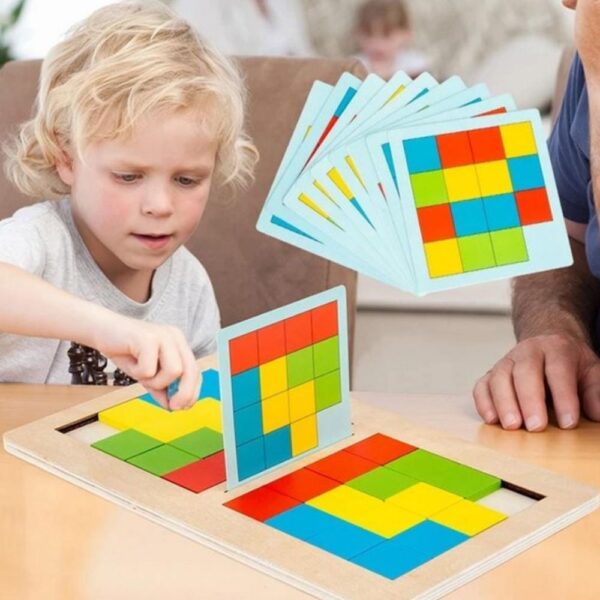 Wooden Rubik's Cube Battle- 2 Player Game - Image 2
