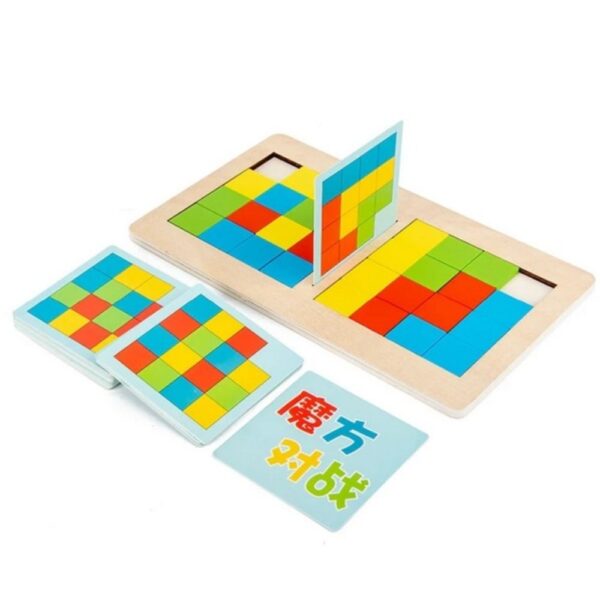 Wooden Rubik's Cube Battle- 2 Player Game - Image 3