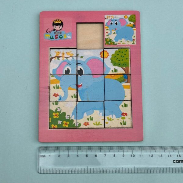 Sliding Wooden Jigsaw Puzzle -  1 Pc Random Design Will Be Shipped - Image 2