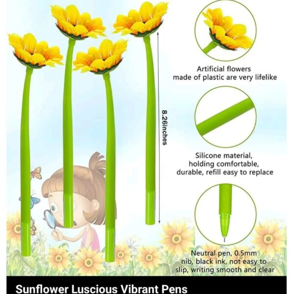 Sunflower Gel Ink Pen - Image 2