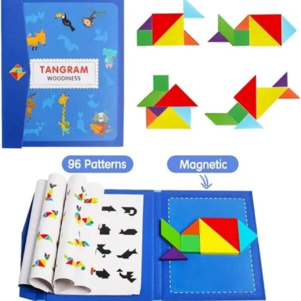 Wooden Magnetic Tangram - Image 2