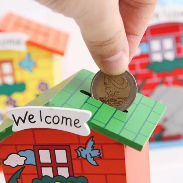 Wooden Coin Bank Small- 1 Pc Random Design Will Be Shipped - Image 2