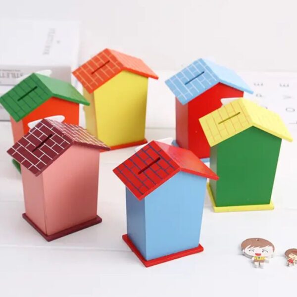 Wooden Coin Bank Small- 1 Pc Random Design Will Be Shipped - Image 3