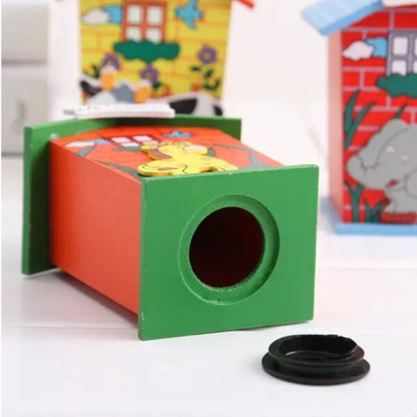 Wooden Coin Bank Small- 1 Pc Random Design Will Be Shipped - Image 4
