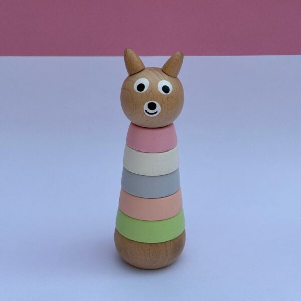 Wooden Pastel Colour Stacker