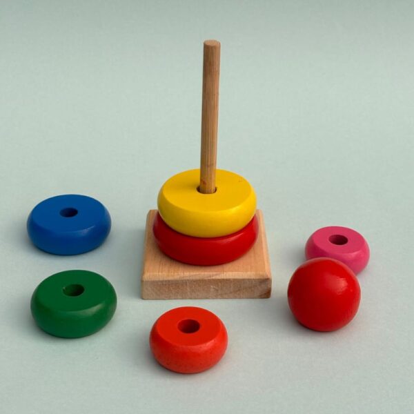 Wooden Rainbow Stacker - Image 2