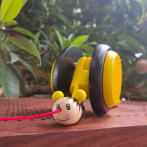 Wooden Snail pulling Toy-Random Colors Will Be Shipped - Image 2