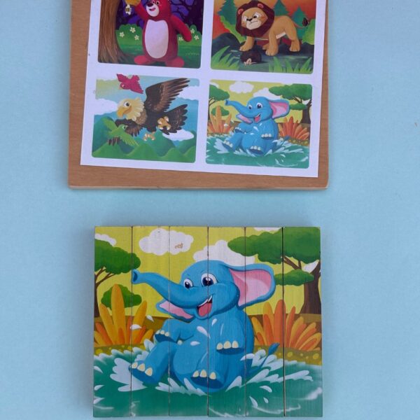 4 in 1 Wooden Stick Puzzle - Image 4