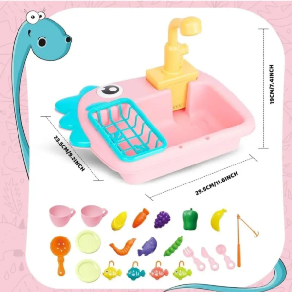 Dino Sink with Fishing Game - Image 2