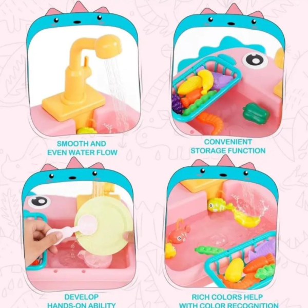 Dino Sink with Fishing Game - Image 3