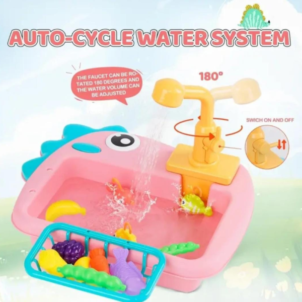 Dino Sink with Fishing Game - Image 4