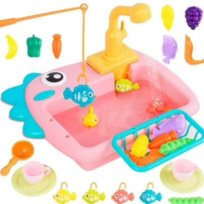 Dino Sink with Fishing