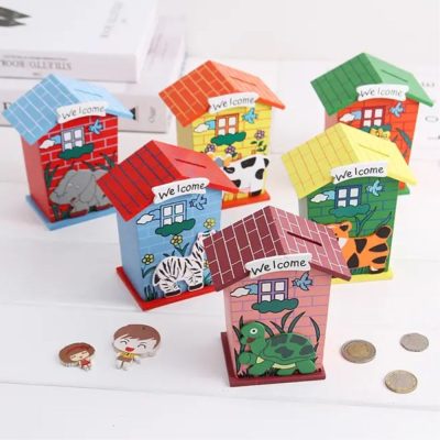 Wooden Coin Bank Small
